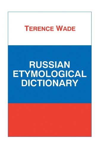 russian etymological dictionary russian studies