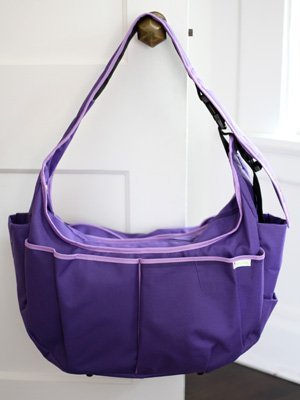 Warm Milk Baby Hobo Nursing Pillow Diaper Bag (Lavender Leaves) picture