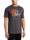 NFL Men's Cleveland Browns Vintage Logo III Short Sleeve Basic Tee (Heather Gray, Large)