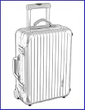 Rimowa Topas Aluminum Cabin Trolley Silver