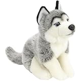 Plush 10 inch Husky - Gray and White