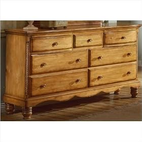 Hillsdale Wilshire Antique White Double Dresser