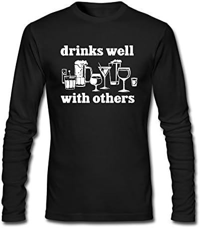Drinking Long Sleeve Men T-Shirt Nice