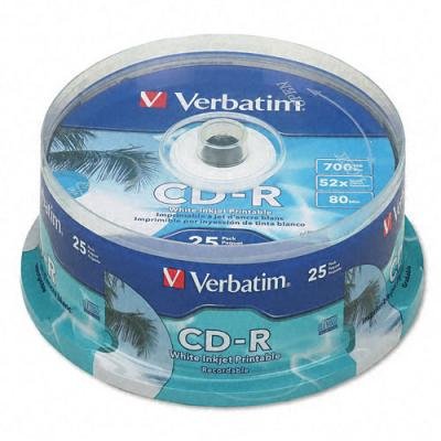 Verbatim 52x CD-R Media - 700MB - 120mm Standard - 100 Pack Spindle