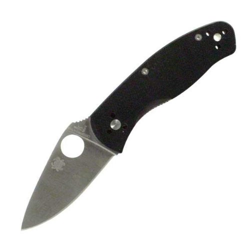 Spyderco Persistence C136GP Plain Edge Knife, Black