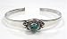 STERLING SILVER BANGLE BRACELET with Turquoise