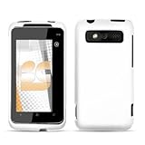 White Rubberized Protector Case for HTC 7 Trophy