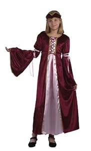 Costume da principessa rinascimentale/medievale da bambina età 6-9