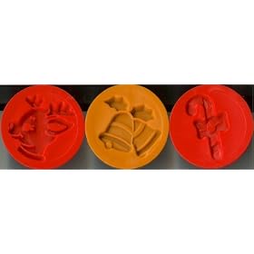 Buy Wilton Christmas Holiday Deer Reindeer, Bells & Candy Cane Cookie Stamps ~ Set of 3