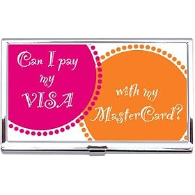 Can I pay my Visa with my Mastercard? - Retro Style Card Case with Gift Box