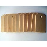 Large Wood Gift Tags / Blank Wooden Tags for Wine, Weddings, Gifts (50 count)