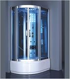 LUXExclusive Steam Shower LUX-2616. 47'' x 33'' x 85'', Glass / Acrylic