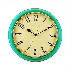 Retro Wall Clock in Turquoise
