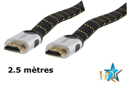 HQ HDMI FlachKabel mit Metallstecker 2,5 m Preisvergleich