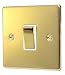 Kitchen & Housewares : POLISHED BRASS 1 GANG 2 WAY 6AMP LIGHT SWITCH C302PBW