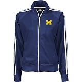 adidas Michigan Wolverines Women's 3 Stripe Track Jacket
