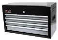 HOMAK BG02026603 27-Inch SE Series 6-Drawer Top Chest - Black/Gray