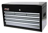 HOMAK BG02026603 27-Inch SE Series 6-Drawer Top Chest - Black/Gray