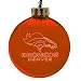 Pack of 2 NFL Denver Broncos Glass Ball Christmas Ornaments 4