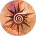 Kitchen & Housewares : THIRSTYSTONE COASTERS INTERIORS & OLD WORLD STYLES - SPIRAL SUN