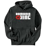Romania King Countries Mens Hoodie (Dark Silver, Sizes X-Small - XXX-Large)