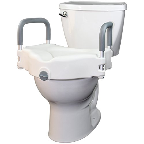 Raised Toilet Seat by Vive Portable Elevated Riser with Padded