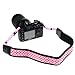 BIRUGEAR Pink Anti-Slip Soft Neoprene Camera Shoulder/Neck Strap Belt for Canon Nikon FujiFilm Sony Pentax Panansonic and More Digital Cameras with Cleaning Cloth