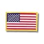 American Flag w/ Gold Trim Patch