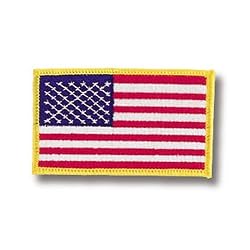American Flag w/ Gold Trim Patch