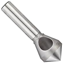 Magafor 415 Series Cobalt Steel Single-End Countersink, Uncoated (Bright) Finish, Zero Flute, 100 Degrees, Round Shank