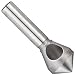 Magafor 415 Series Cobalt Steel Single-End Countersink, Uncoated (Bright) Finish, Zero Flute, 100 Degrees, Round Shank