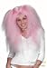 Ladies Pink Rave Costume Wig