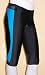 Sports : Damen 3/4-Laufhose Fitness Jogging schwarz/blau