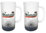 Miami Dolphins Frosted Mug (16-Ounce, Set of 2)