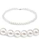 Genuine Swarovski Crystal Pearl Necklace- White (8mm)