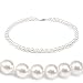 Genuine Swarovski Crystal Pearl Necklace- White (8mm)