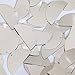 Sequin Half Round Semi Circle 30mm Silver Metallic Couture Paillettes. Made in USA.
