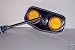 Pentagon Diamond Mirror Amber Reflector Cruiser Bike Bicycle