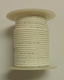 WHITE 18AWG Stranded 600V, Teflon® Insulated Hook Up Wire - 100' Roll