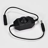 Ledwholesalers Inline PWM 12 Volt 2 Amp Dimmer for LED Strips with DC Jack, 3318
