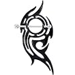 Black RAGING TRIBAL Nipple Shield