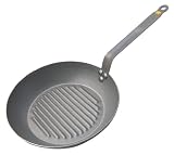 De Buyer - 5613.26 - Poêle Grill - Tole Blanche - Mineral B Element - Diametre: 26 Cm
