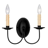 Livex Lighting 4452-04 Heritage 2 Light Black Wall Sconce