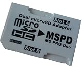 ★最大32GBに★ microSD(HC) - Produo DUO Adapter (白)