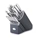 Anolon Advanced Stainless Steel 15-Piece Cutlery Set with Black Block (52682)