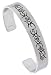 Surgical Steel Cuff Bangle Bracelet with Tribal Design