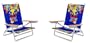 Rio Fantasy 5 Position to Lay Flat Beach Chair - Set of 2