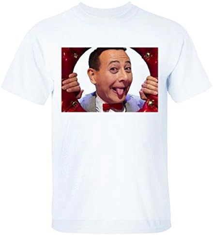 Custom Shopping Pee-Wee Herman Red Bow Tie Men's Funny Tee white S