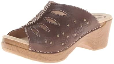 YASIRUN Women's Angled Ankle-Strap Sandal -Brown US 8.5 #P-5 | eBay