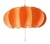 ＜パンプキン＞ペンダント用ランプシェード　（オレンジ）器具・電球別売